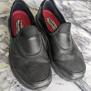 Skechers slip resistant relaxed fit memory foam shoes (size 5)